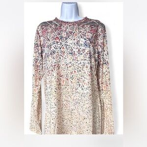 Abstract Pattern Long Sleeve Top